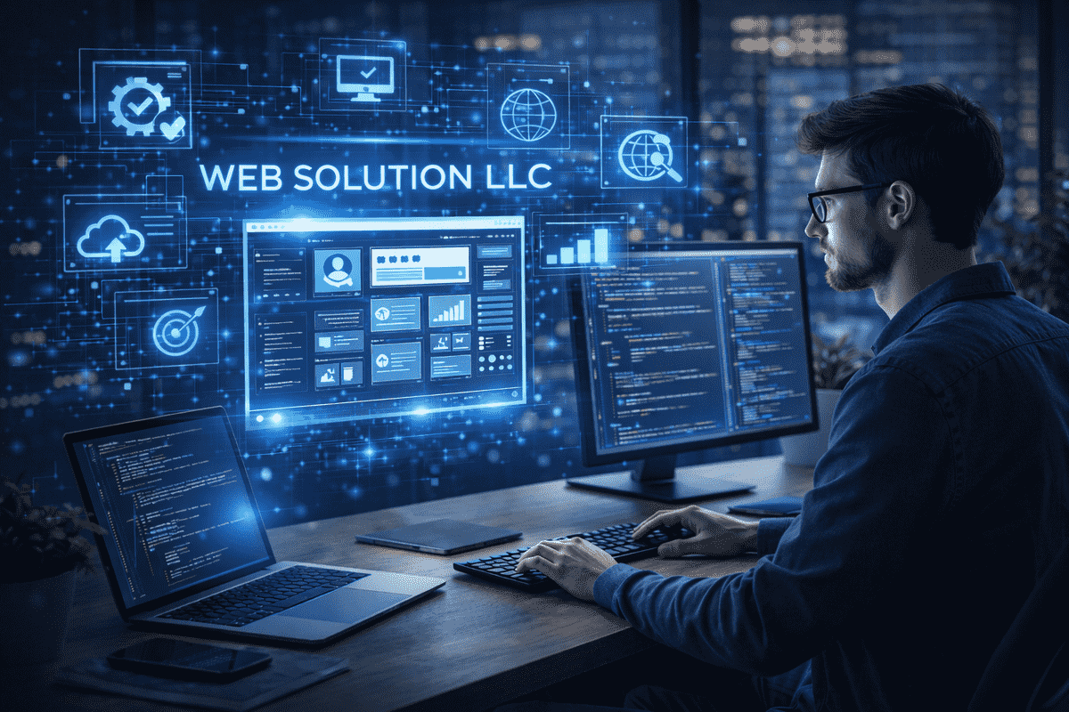 Web Solution LLC providing professional web development and digital solutions