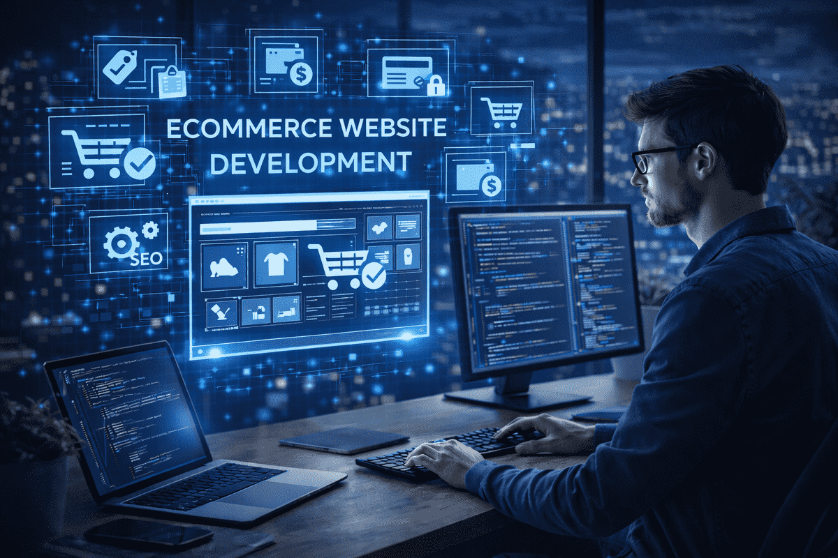 ecommerce website development solution for online stores and businesses