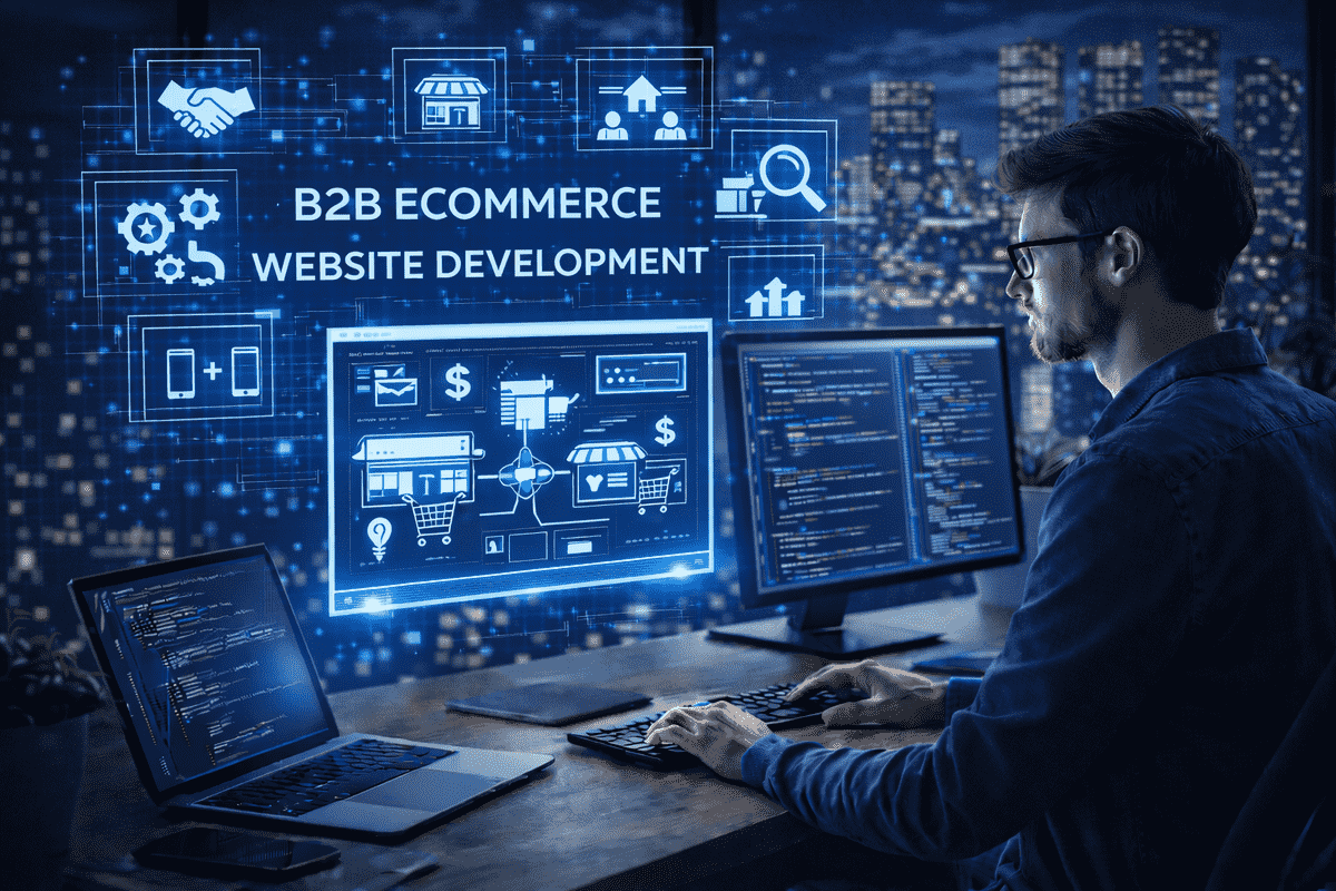 B2B ecommerce website development for custom pricing, bulk orders, and secure transactions