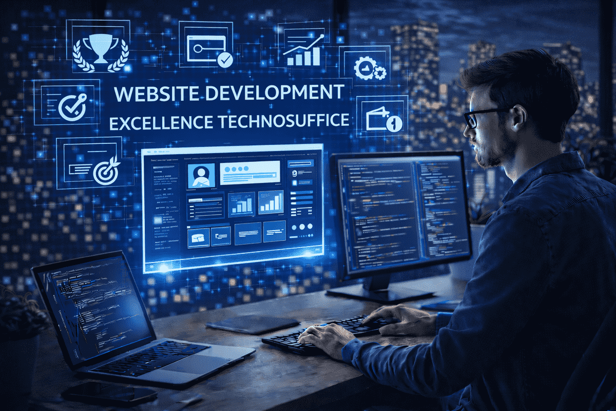 Website development excellence Technosuffice delivering reliable, responsive, and business-focused websites