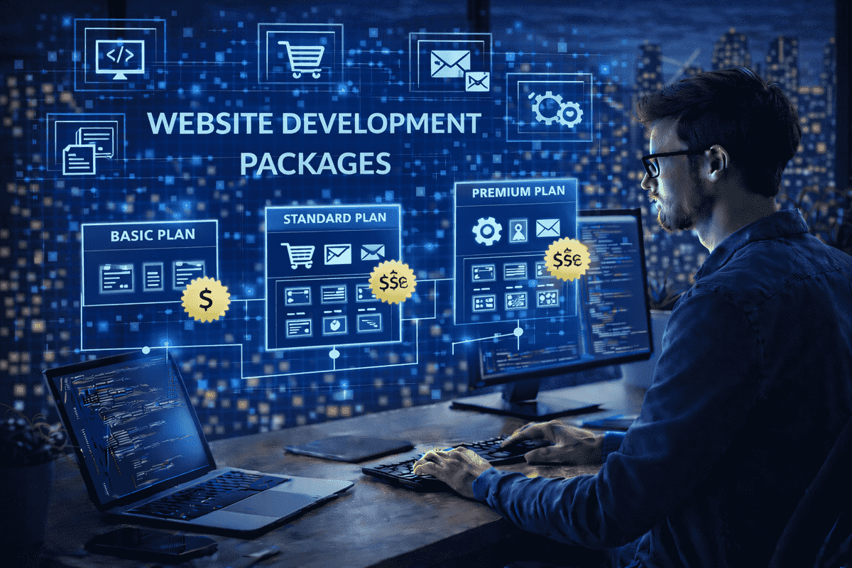 Website development packages designed for startups, small businesses, and growing brands