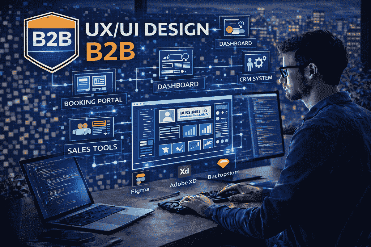 UX UI design B2B interfaces built for complex business workflows